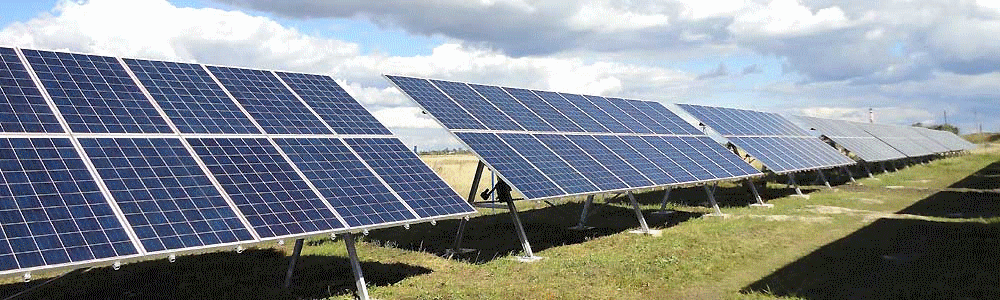 трекери одновісні single-axis trackers сонячні електростанції solar photovoltaics